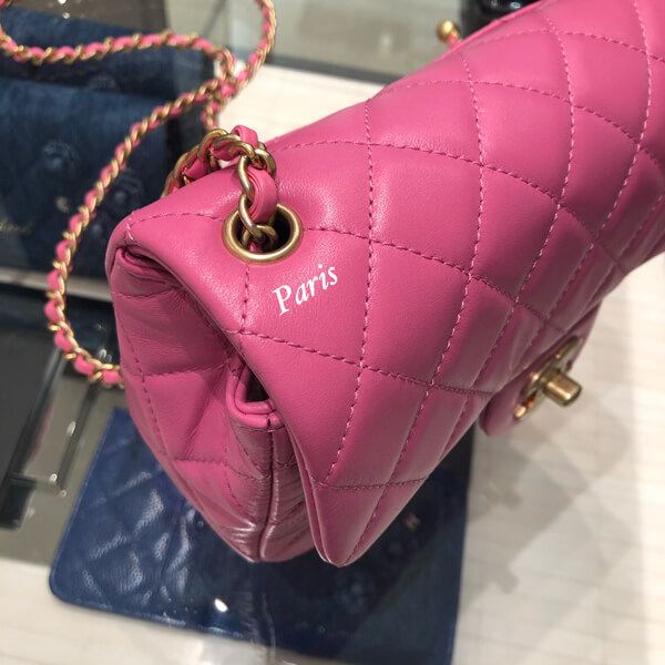 20SS!シャネルスーパーコピー大人可愛い フラップバッグ AS1787 ROSE G金具 (52637718)